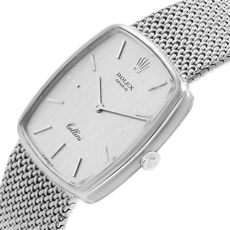 rolex cellini with metal bracelet|rolex cellini white gold vintage.